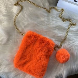 Neon Orange Clutch